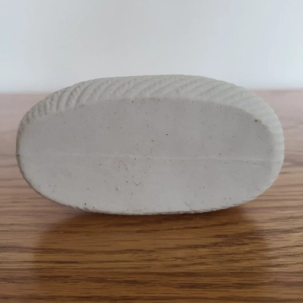 Vintage Bisque Porcelain Ceramic Baby Bootie Mini Planter Trinket Container